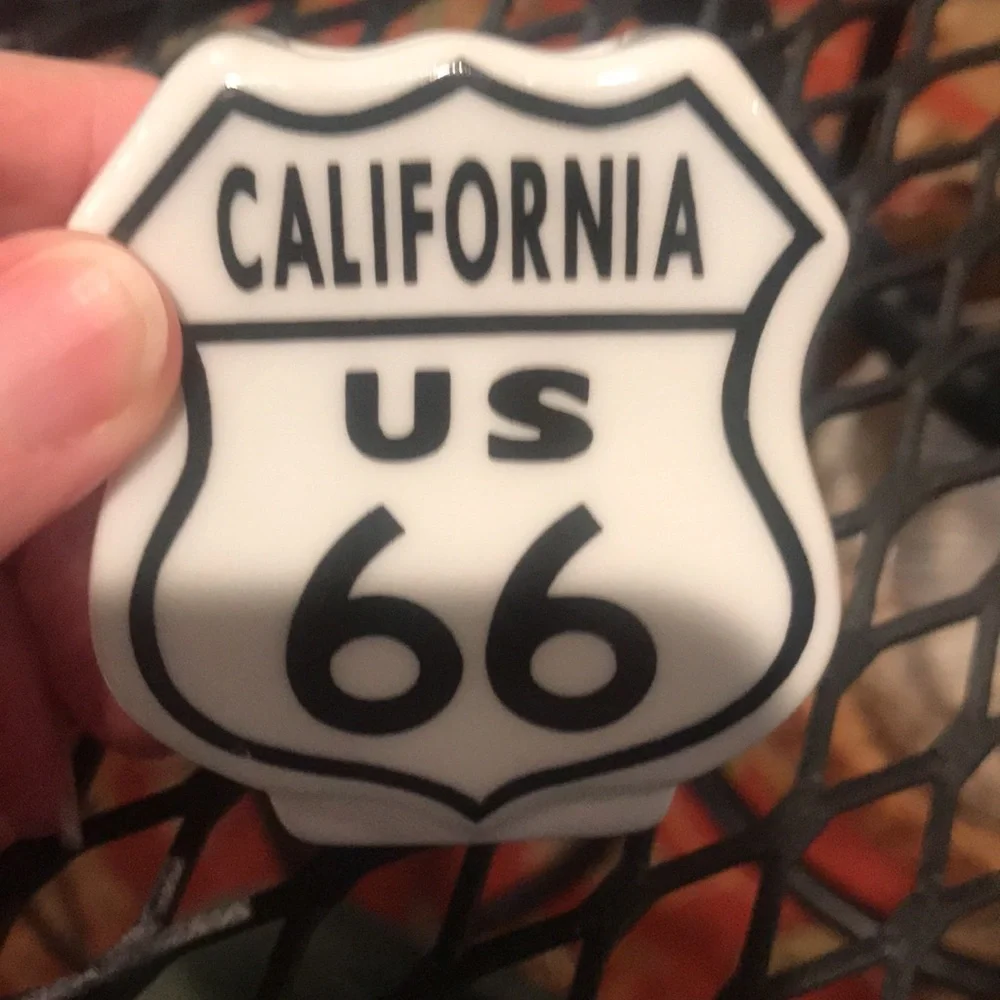 Route 66 Salt & Pepper & Toothpick Holder